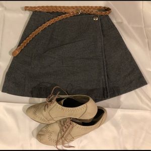 Charcoal mini skirt